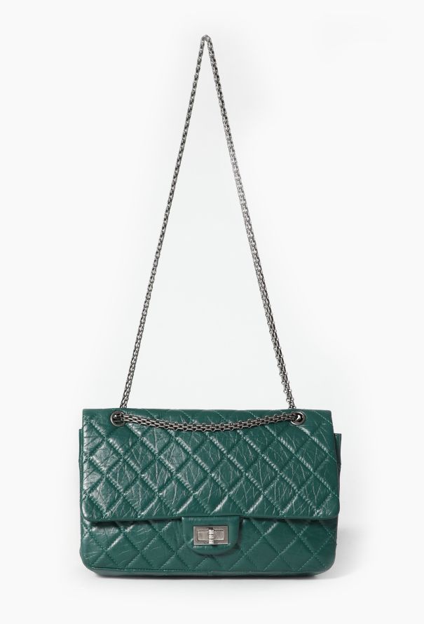 Chanel Green 2.55 Jumbo Flap Bag - 2