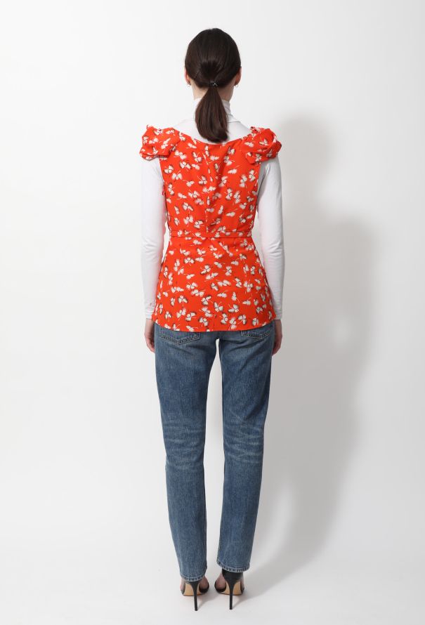 Gucci S/S 2006 Floral Ruffle Blouse - 4