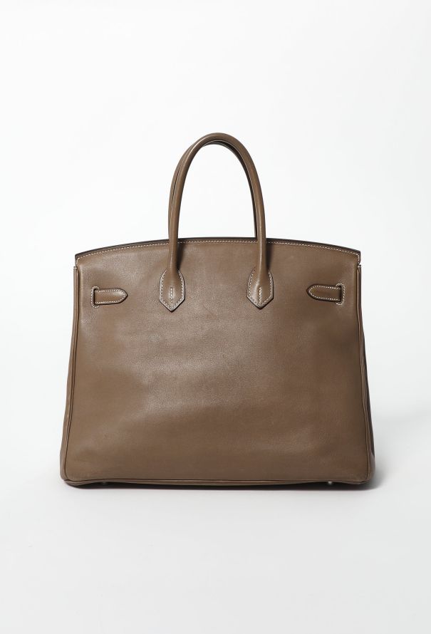 Hermès Etoupe Swift Birkin 35 - 4