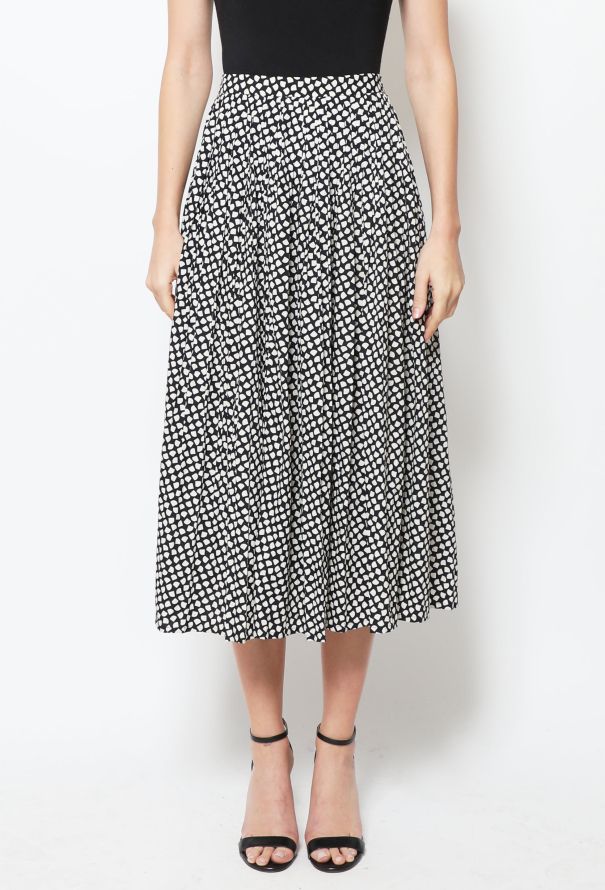 Exquisite Vintage Pleated High waisted Day Skirt - 2