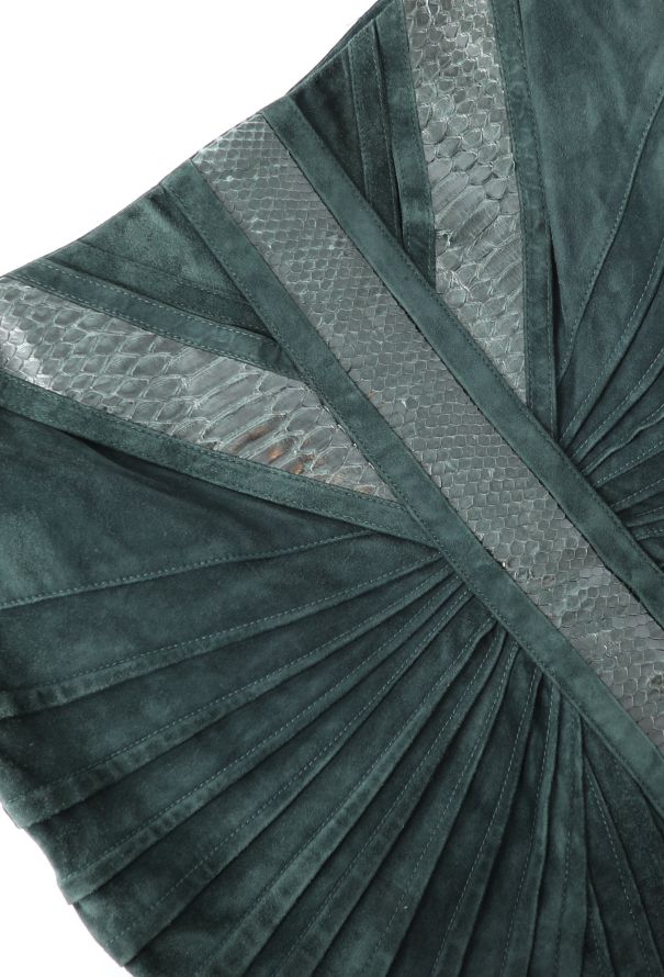 Gucci F/W 2004 Suede & Python Skirt - 11