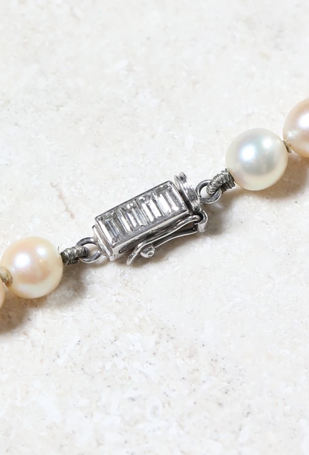 Boucheron Platinum, Cultured Pearl & Diamond Necklace - 5