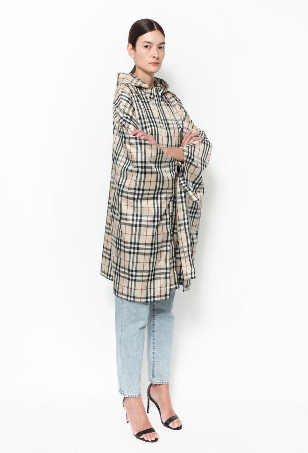 Burberry 'Nova' Plaid Hooded Poncho - 3