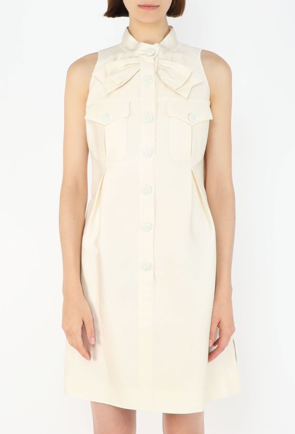 Chanel Piqué 'CC' Silk Dress - 3