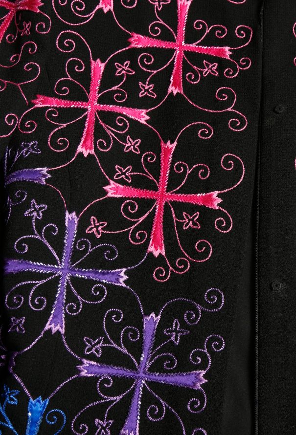 Gianni Versace RARE Atelier 1997 Filigree Cross Jacket - 6
