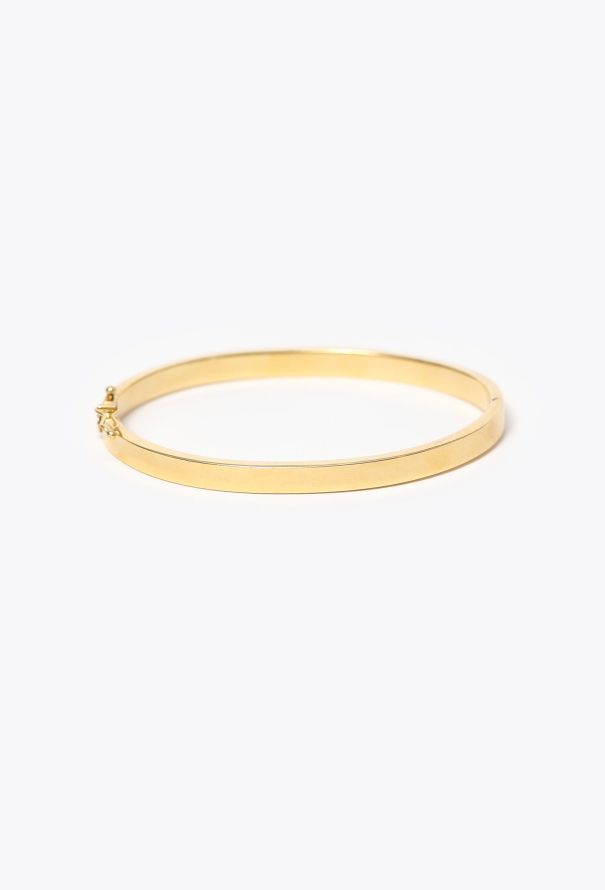 Modern Fine Jewelry Contemporary 18k Yellow Gold Bangle Bracelet - 1