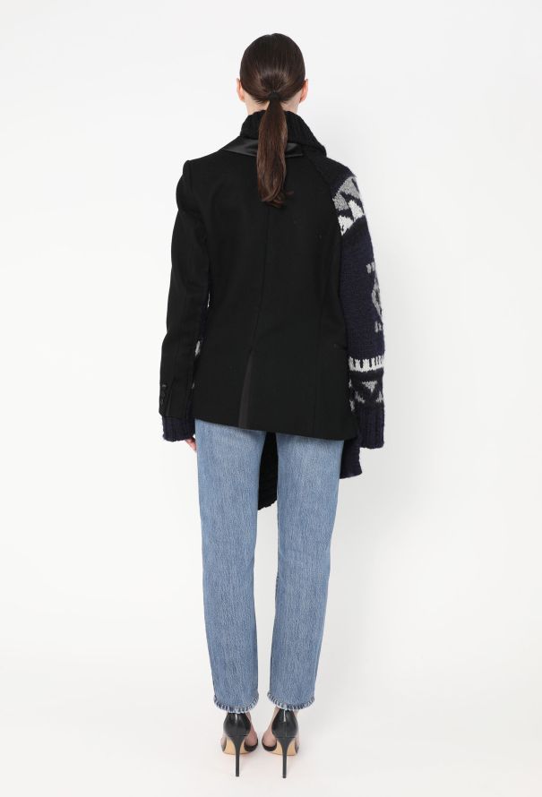 Sacai 2018 Split Cardigan Smoking Blazer - 5
