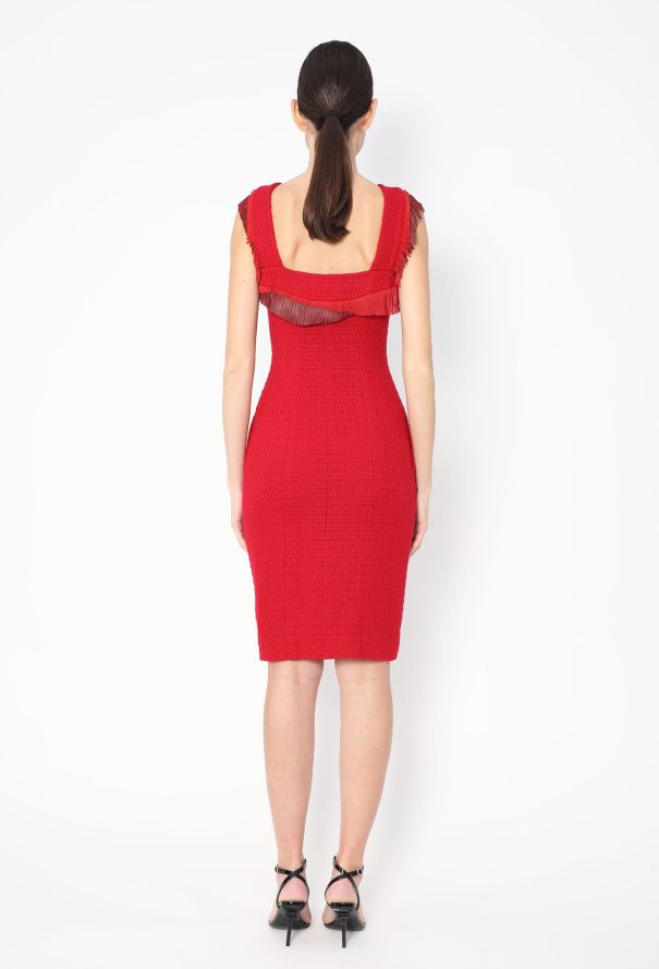 Chanel Pre-Fall 2014 Paris-Dallas Tweed Fringe Dress - 5