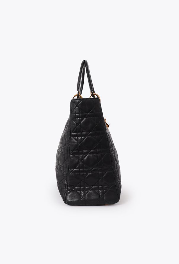 Dior Black Cannage Large Lady Dior - 6