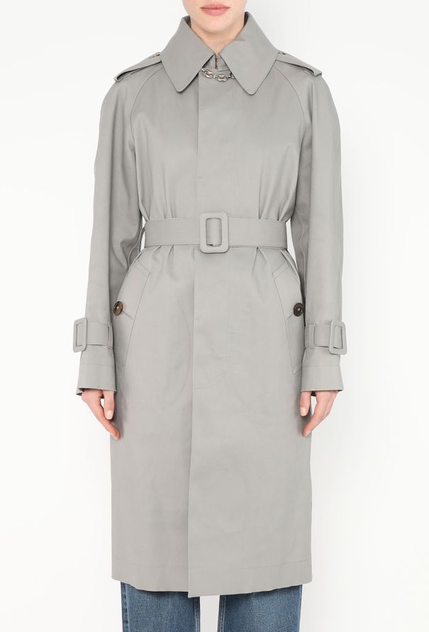 Balenciaga Belted Mackintosh Trench Coat - 3