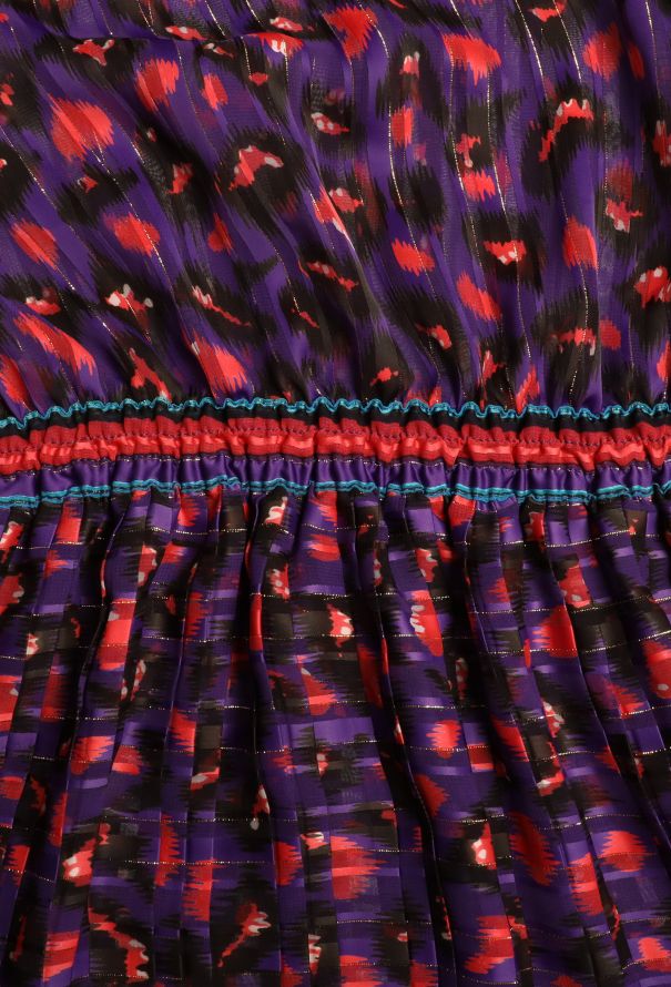 Diane Freis '80s Lamé Silk Dress - 7