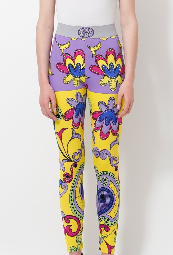 Gianni Versace ‘Teatro’ Multicolor Print Leggings – Spring 1991 - 4