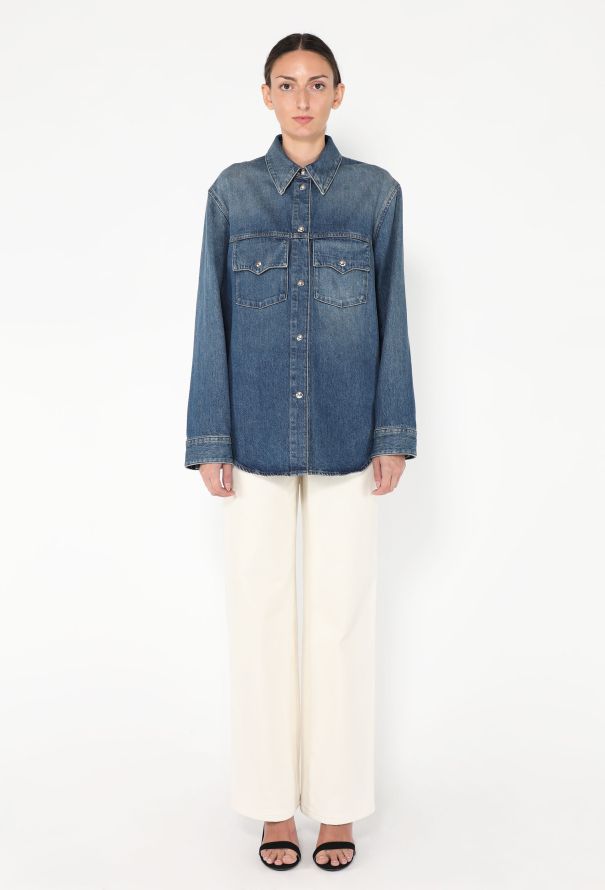 Khaite S/S 2023 The Jinn Denim Overshirt - 3