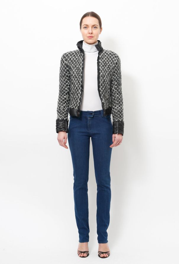 Chanel Leather Quilted Jacket - 4