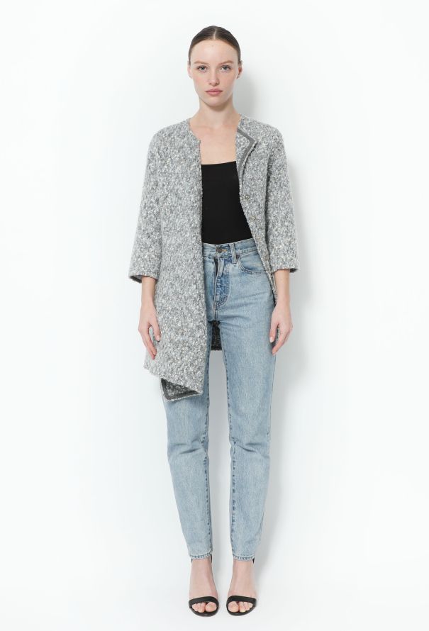 Céline F/W 2014 Bouclé Wrap Cardigan - 3