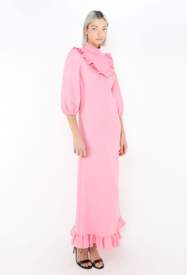 Miu Miu Pre-Fall 2020 Ruffled Smock dress - 4