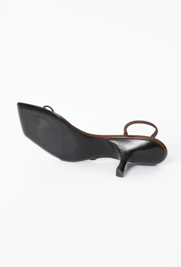 The Row 2023 Rai Slingback Square-Toe Sandals - 5