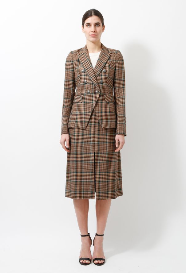 Modern Designers Veronica Beard Pre-Fall 2018 Plaid Ensemble - 1