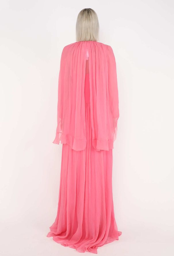 Gucci Ruffled Trim Chiffon Gown, 2024 - 4