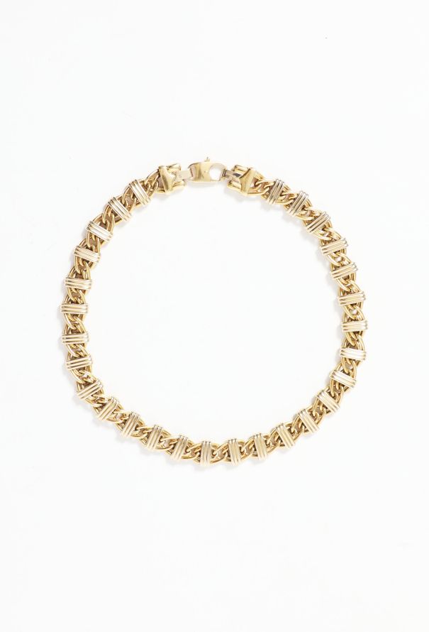 Vintage Fine Jewelry 18k Gold Chainlink Necklace - 2