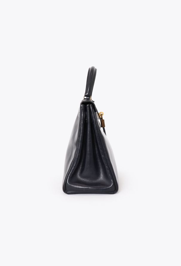 Hermès Kelly 28 Retourné in Navy Box Leather – Late 60s / Early 70s - 5