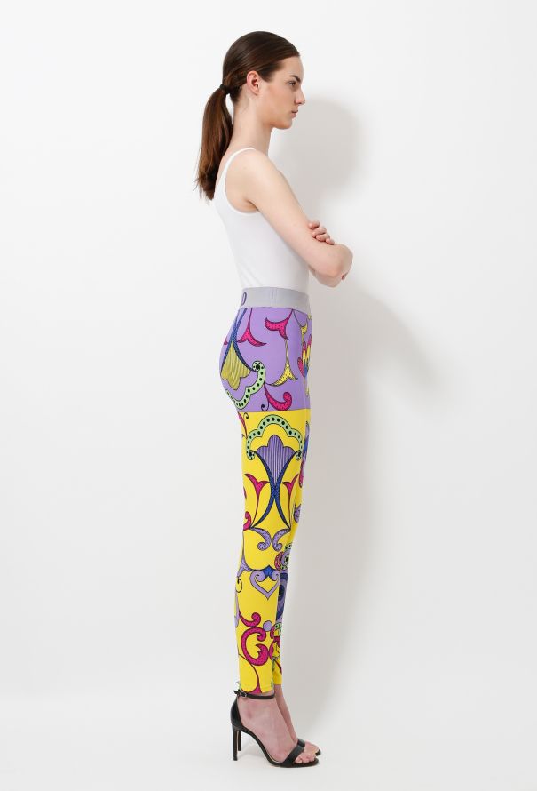 Gianni Versace ‘Teatro’ Multicolor Print Leggings – Spring 1991 - 5