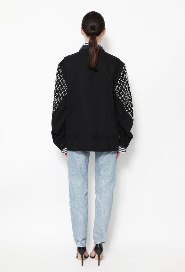 Rodarte S/S 2015 Fishnet Cargo Jacket - 5