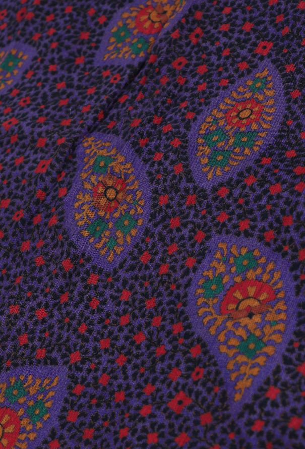 Saint Laurent Vintage Floral Paisley Scarf - 6