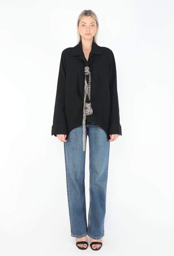 Yohji Yamamoto Collector F/W 2004 Draped Chainlink Jacket - 3
