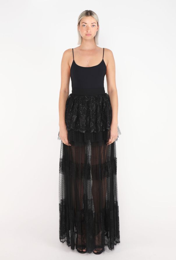 Chloé Tiered Lace Maxi Skirt, Resort 2014 - 1