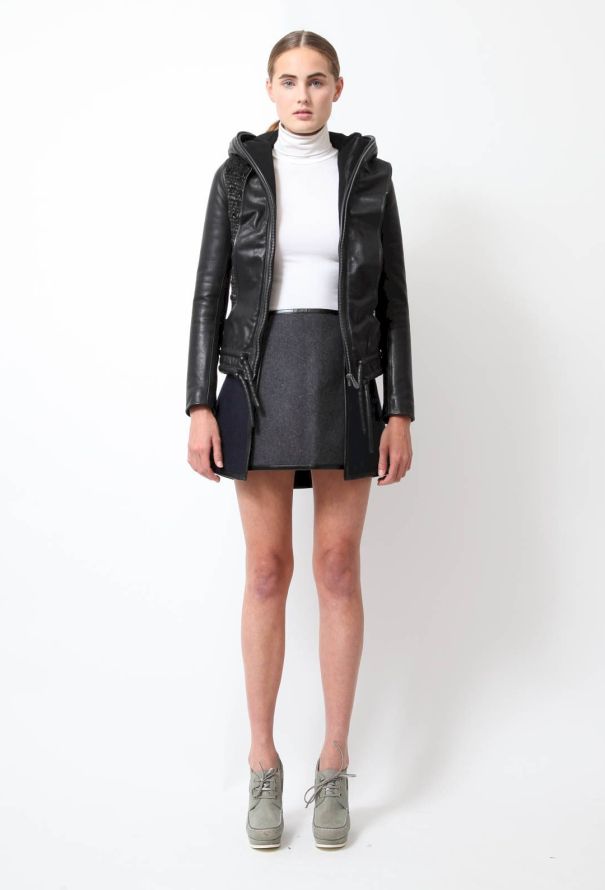Balenciaga S/S 2010 Panelled Leather Hoodie - 3