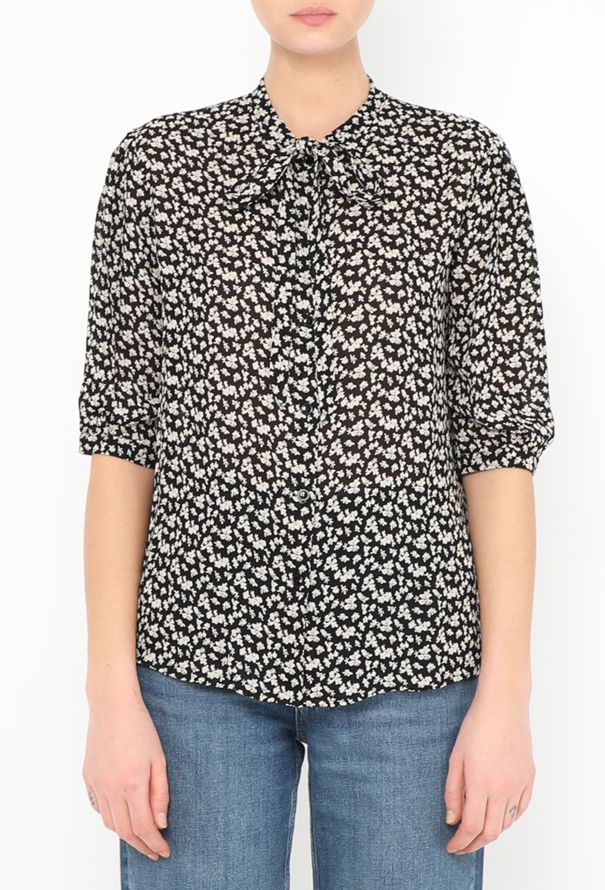 Céline 2019 Floral Lavallière Blouse - 2
