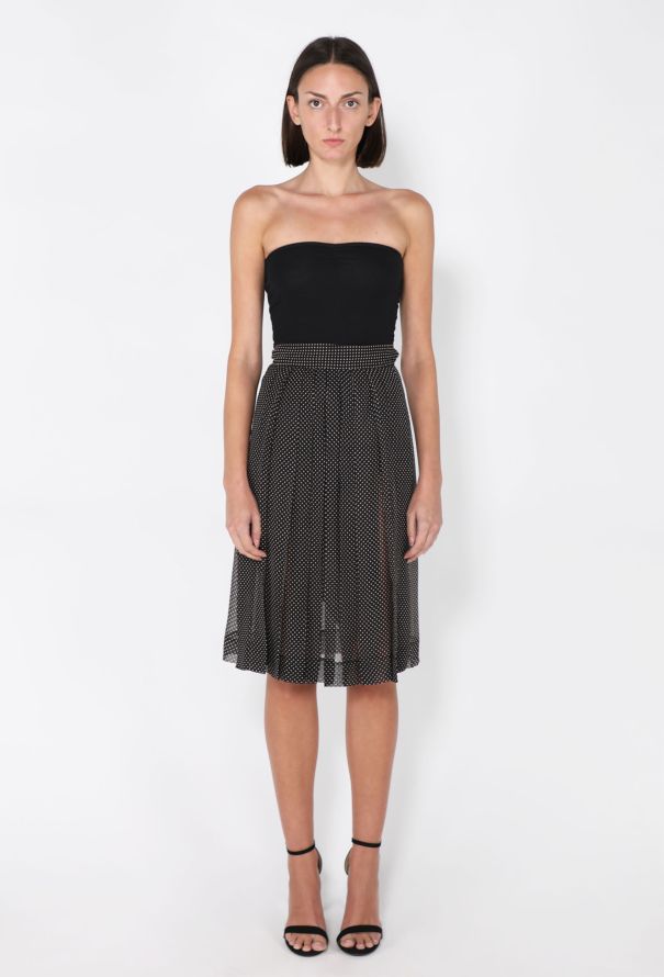 Prada Spotted Silk Chiffon Wrap Skirt, 2026 - 1