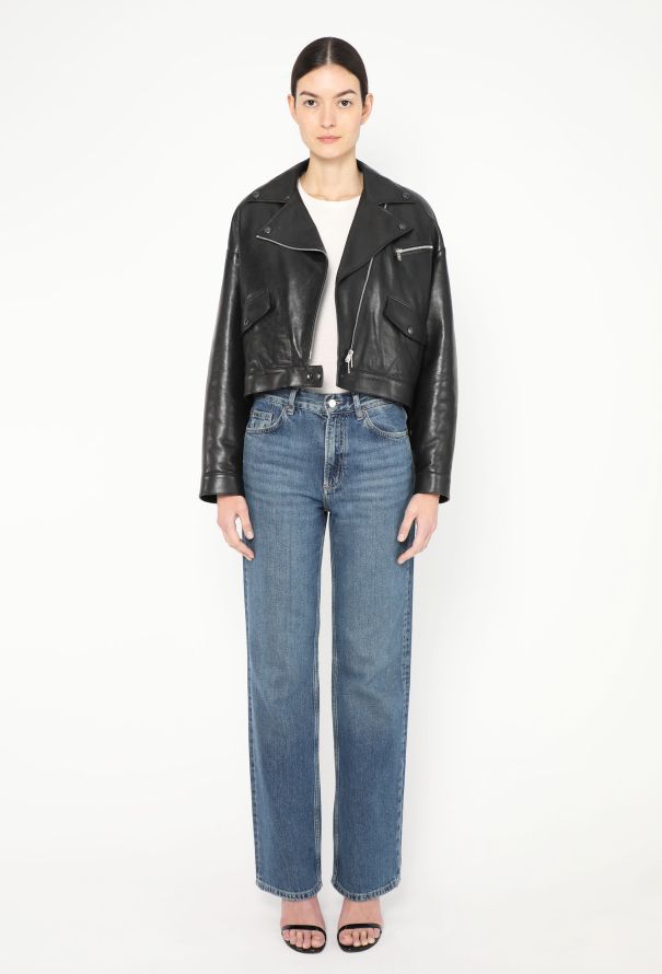 Sonia Rykiel F/W 2018 Shearling-lined Biker Jacket - 5