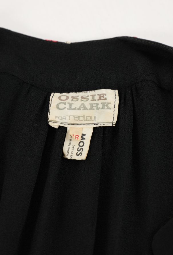 Ossie Clark RARE 1970 'Moon & Stars' Keyhole Gown - 6