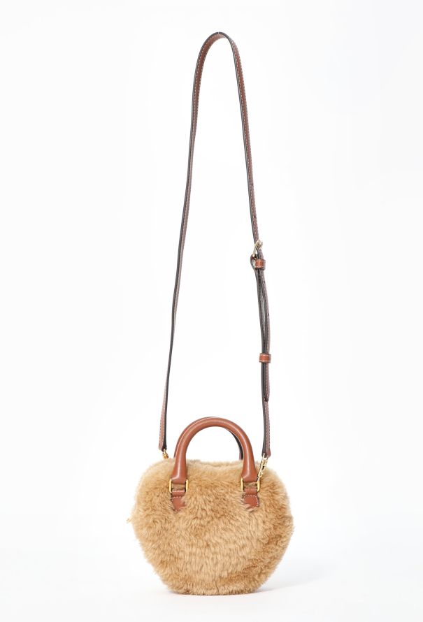 Céline 2022 Shearling Heart Mini Bag - 1