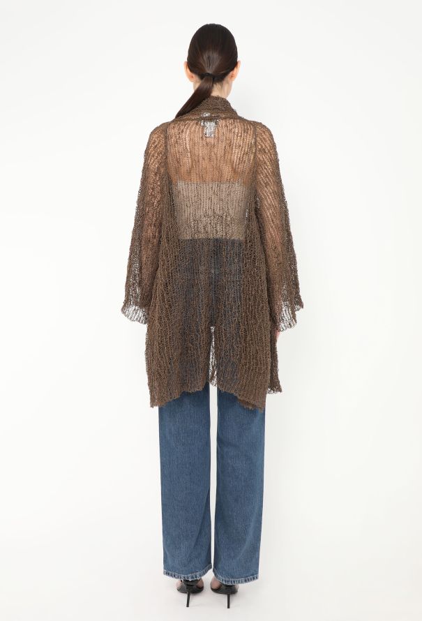 Issey Miyake Vintage Crochet Fishnet Cardigan - 4