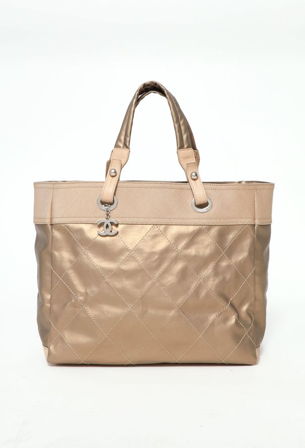 Chanel Rose Gold Paris-Biarritz Tote Bag - 1