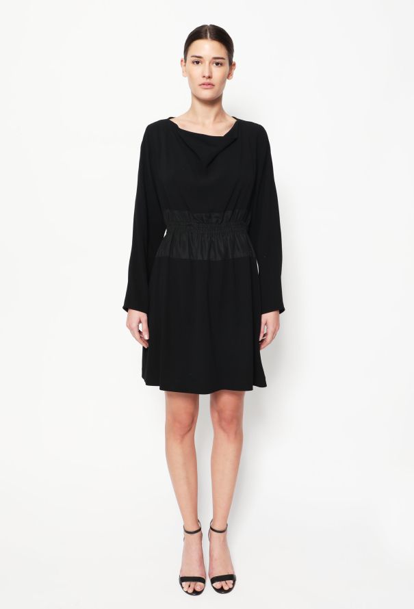 Balenciaga Cinched Silk Crêpe Dress - 1