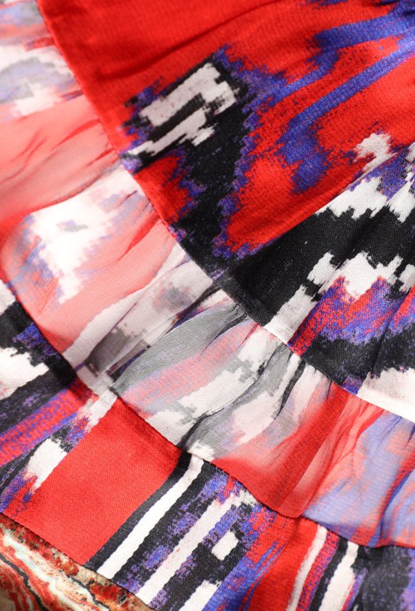 Balenciaga Iconic F/W 2007 Ikat Silk Dress - 9