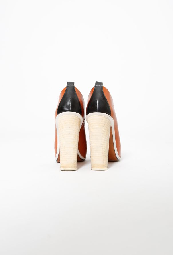 Céline Tricolor Perforated Pumps - 6