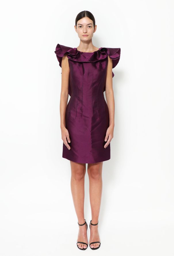 Lanvin S/S 2016 Ruffled Lace Back Dress - 1