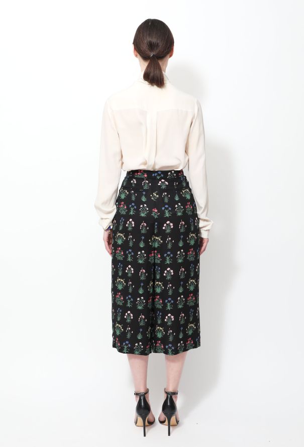 Valentino Floral Silk Skorts - 4