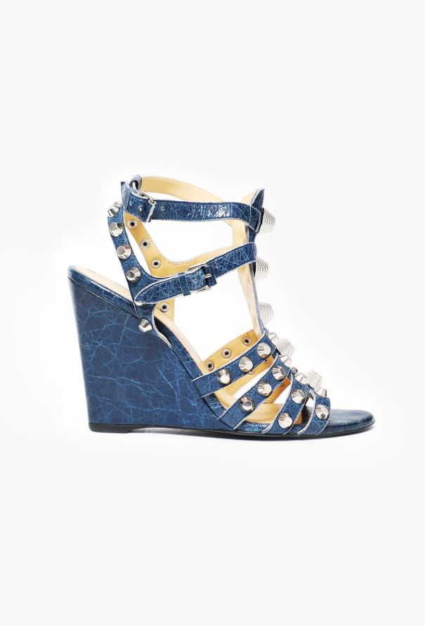 Balenciaga Motorcycle Gladiator Wedges - 1