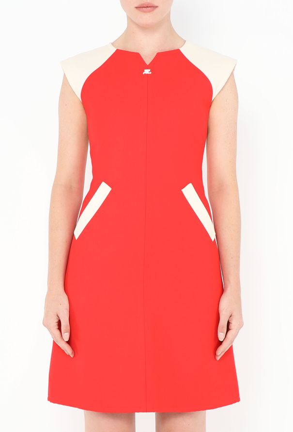 Courrèges Vintage Bicolor Shift Dress - 2