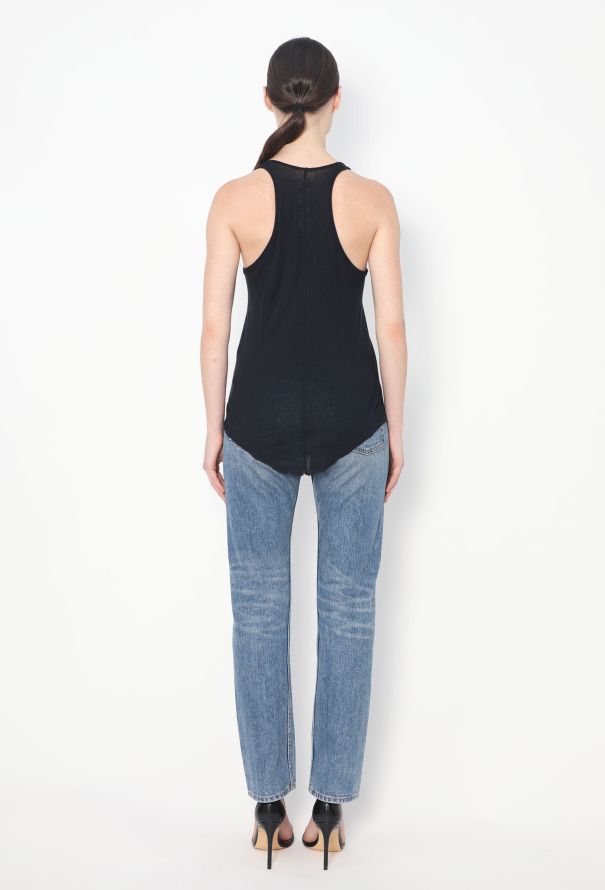 Rick Owens Asymmetrical Cotton Tank - 3