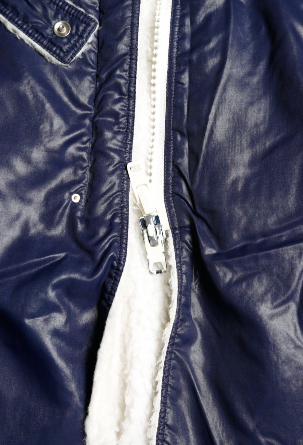 Courrèges 70s Shearling Lined Parka Coat - 8