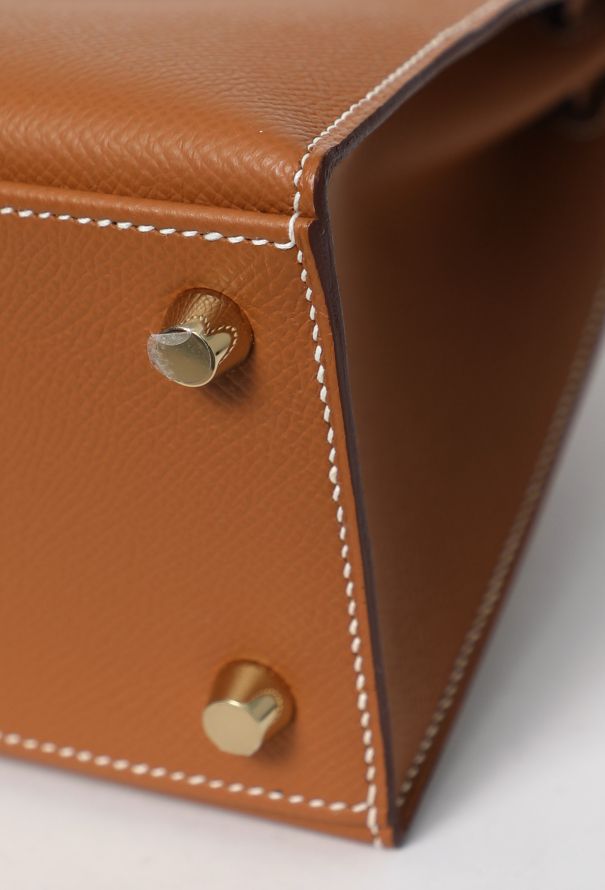 Hermès 2023 Gold Epsom Kelly Sellier 25 - 12