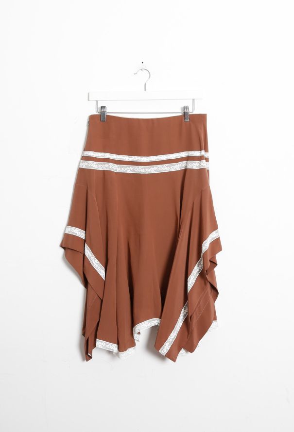 Chloé F/W 2018 Asymmetrical Silk Skirt - 9