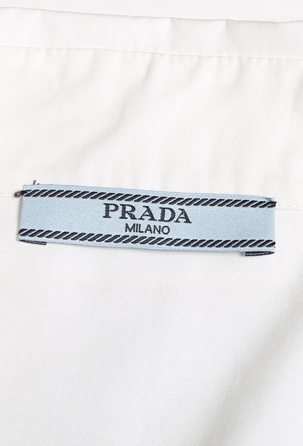 Prada Lace-up Cotton Sailor Top - 4